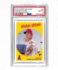 2018 Topps Archives #50 Shohei Ohtani Pitching Stance Rookie Card PSA 8 Angels