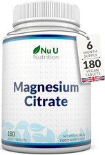 Magnesium Citrate 700Mg - 180 Vegan Tablets - 6 Month Supply - 200Mg of Elementa 0.46 per thousand milligrams