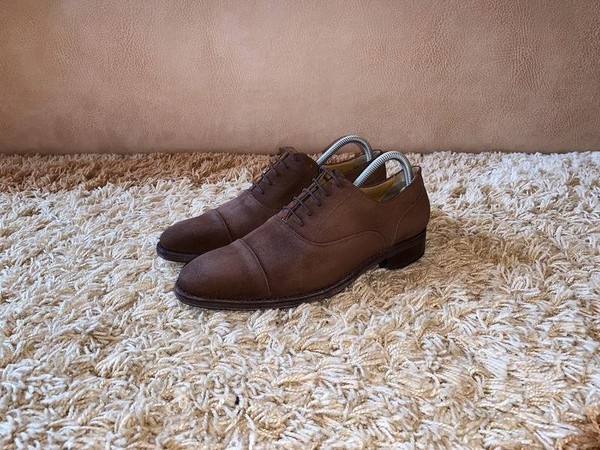 Men Mathew & Son Heels Brown Suede 41
