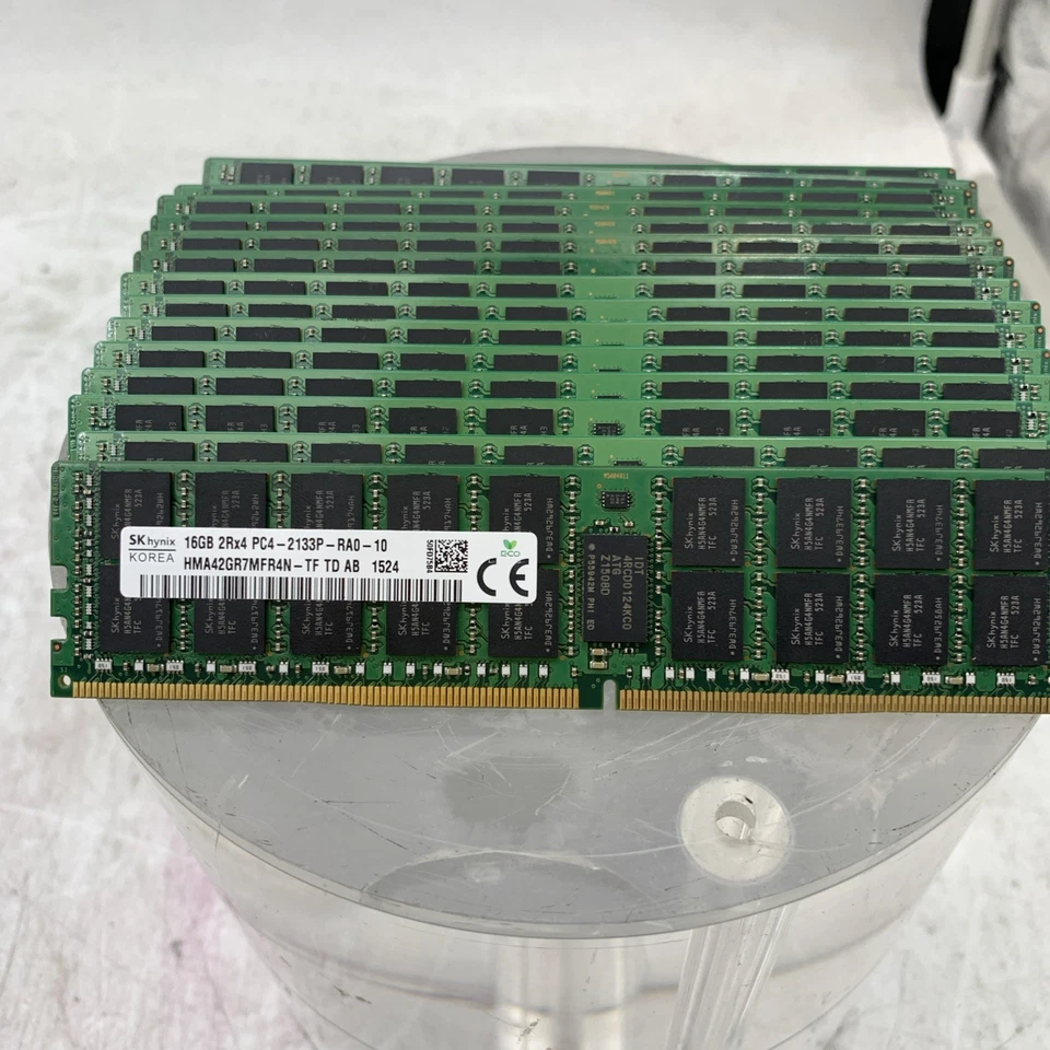 256GB KIT - 16x SK Hynix 16GB PC4-17000 (DDR4-2133) ECC REG HMA42GR7MFR4N-TF - Image 4 of 4