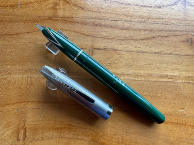 Sheaffer 500 Dolphin Green Touchdown Füllfederhalter USA - Kreidemarkiert