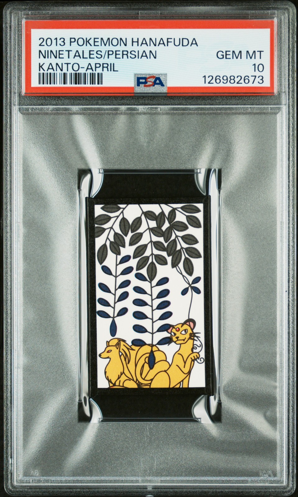 2013 POKEMON HANAFUDA KANTO APRIL NINETALES/PERSIAN PSA 10