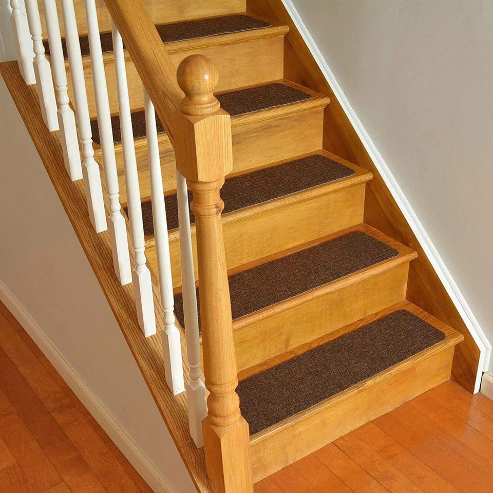 Conjunto de 13 degraus de escada coleção tapete antiderrapante interno piso de escada - Imagem 2 de 4