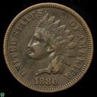 1880 Indian Head Small Cent - Extra Fine Details