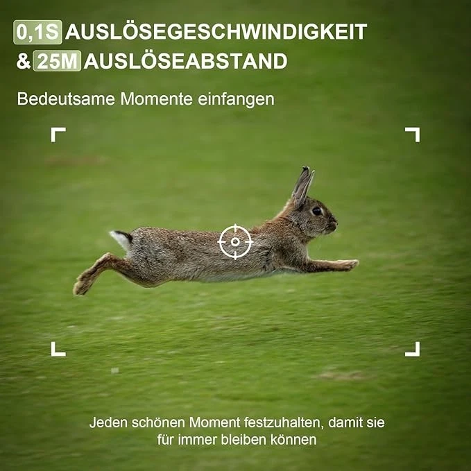 Wildlife Camera 8K Video Wildlife Camera 60MP Full HD WiFi with Mobile Phone Transfer APP - Image 2 of 4