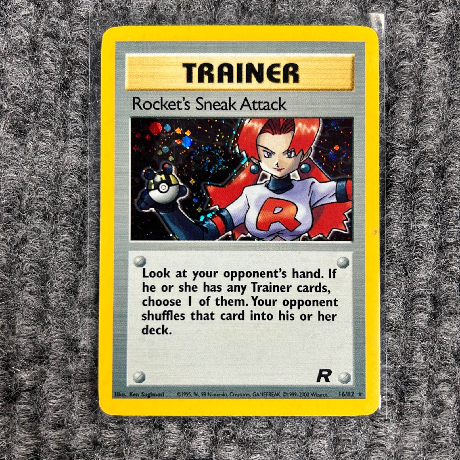 Vintage Pokémon - Team Rocket - Rocket's Sneak Attack - 16/82 Holo NM Unlimited