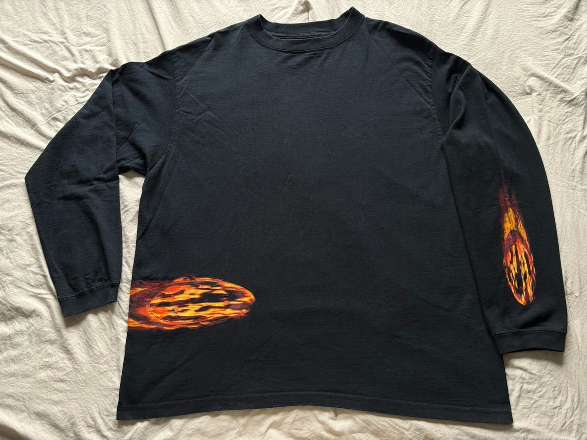 Vintage 90's Oakley Software USA Long Sleeve Flame Tee Size 2XL | eBay