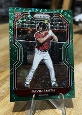 Pavin Smith 2021 Prizm GREEN DONUT CIRCLES ROOKIE Parallel Diamondbacks 