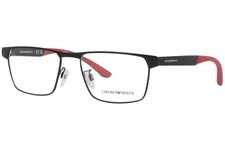 Emporio Armani EA1124 3001 Eyeglasses Frame Men's Matte Black Full Rim 55mm