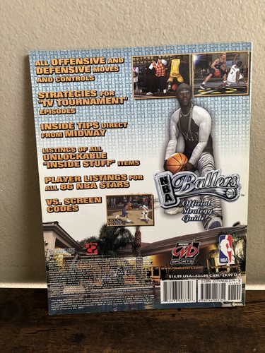 NBA Ballers Guida Strategica PS2 Xbox Brady Giochi Raro - Foto 2 di 5