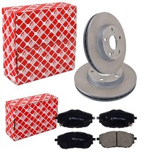 FEBI BREMSSCHEIBEN 277mm + BELÄGE VORNE passend für TOYOTA AURIS E18 COROLLA E18
