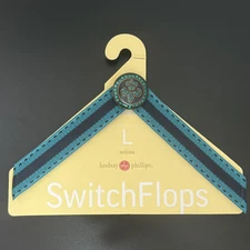 LINDSAY PHILLIPS “Selina” SwitchFlops Interchangeable Straps Large US 9 10 11