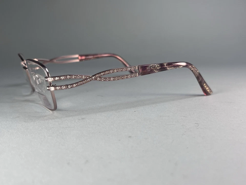 Monturas de gafas Bebe BB5173 770 ORO ROSA ojo de gato cristales de Swarovski 53-17-135 Foto 2 de 4