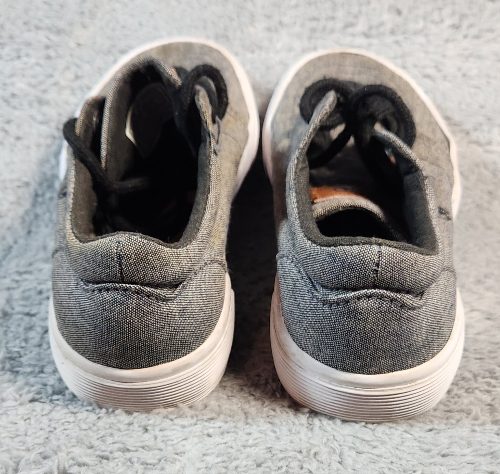 PONY Sneakers Polo Ralph Lauren ragazzo taglia 13 grigio tela stringate scarpe casual