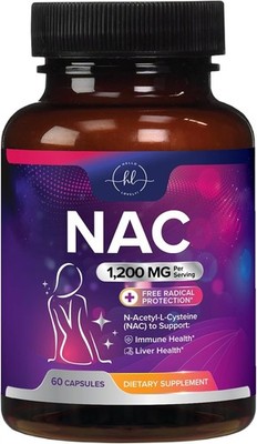 NAC Supplement 1200mg � N-Acetyl L-Cysteine Supports Liver, Lung & Immune Health