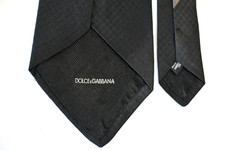 Cravate Dolce&Gabbana 100% Soie - Bleu Multicolore Fait En Italie - Occasion