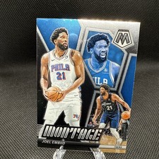2023-24 Joel Embiid Panini Mosaic Montage Silver Disco Fast Break