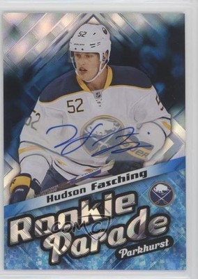 2016-17 Upper Deck Parkhurst Rookie Parade Blue Hudson Fasching #RP12 Auto 0q5