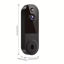 1080P Video Doorbell Camera, Intelligent Body Detection, Real-Time View