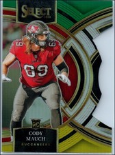 2023 Panini Select Premier  Cody Mauch #133 Black & Green Prizm Die-CutRC