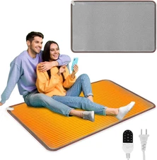 PVC 110V Heated Floor Mat Heater for Foot Warmer under Desk 31.5 X 20 Inch Elect