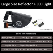 Macro Diffuser Reflector Soft Light Cover For Canon 100 Sony 90 Nikon 105 Lens