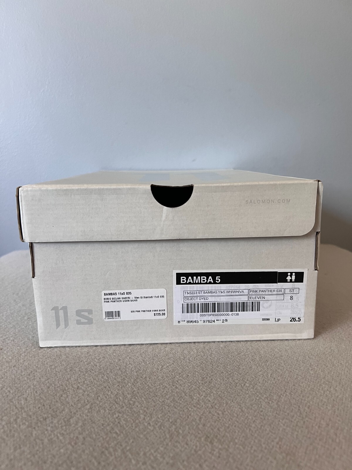 11 By Boris Bidjan Saberi x Salomon Bamba 5 - Size 8.5 - Object Dye Pink - NEW