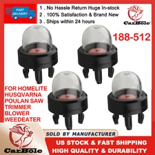 4X Bubble Primer Bulb Pump For Homelite Husqvarna Poulan Chainsaw Trimmer Blower