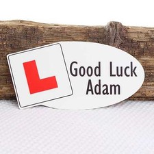 Personalised Door Name Plaque L Plates Learner Driver Wedding Bedroom Room Sign