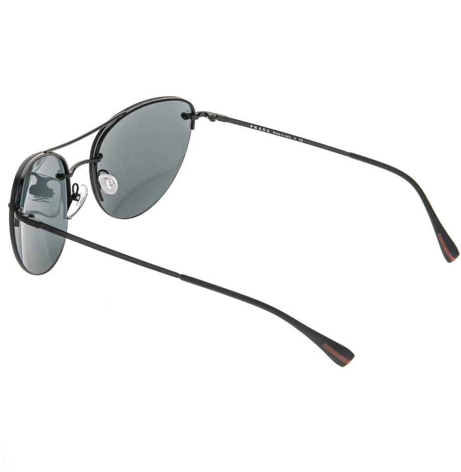 Gafas de sol deportivas PRADA SPECTRUM 51R PS51RS ojos de gato negras plateadas espejadas PS51RS Foto 3 de 4