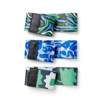 RESISTANCE FITNESS BANDS - DVF  FLOWER POWER/SIGNATURE LEOPARD/DISCO ZEBRA 3PK