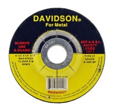 GRINDING WHEEL 4-1/2"x 1/4"x 7/8" FOR METAL 2 disk
