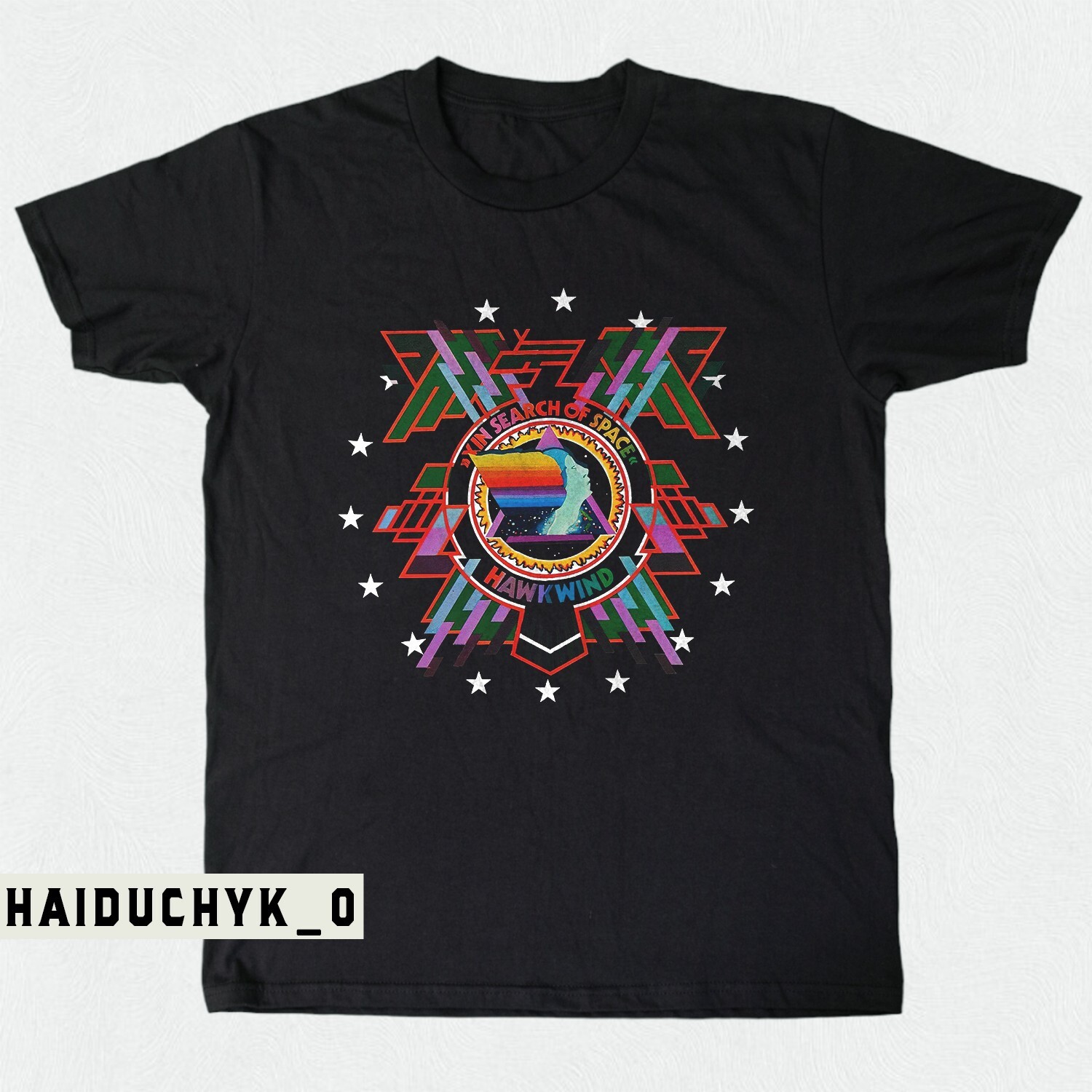 HAWKWIND - In Search of Space Unisex Black T-shirt S-5XL