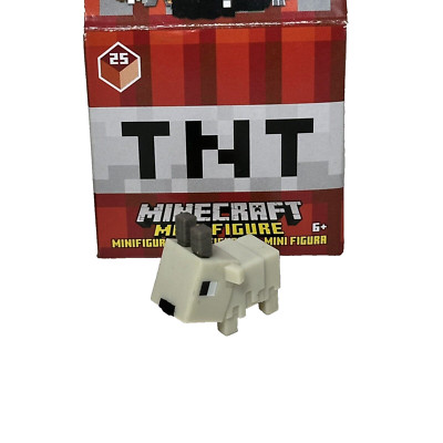 Minecraft Mini Figure TNT Series 25 1'' Mountain Goat Figure Mojang Open Box