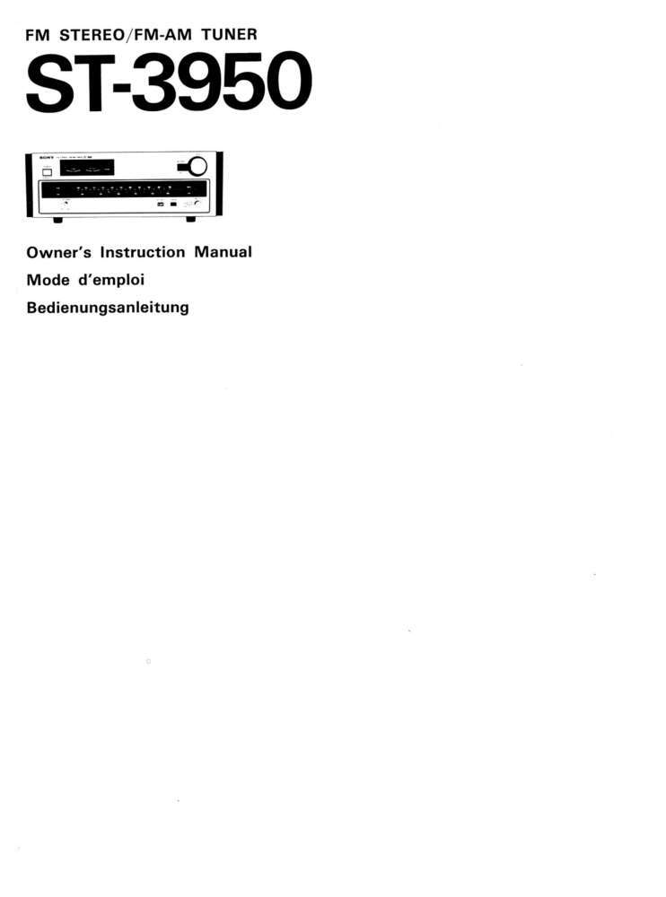 Sony st-3950 vintage audio equipment - eBay listing photo 4