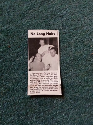 El2 Ephemera 1942 Jazz Bild Bob Mclaughlin Vic Vent Leon Mojica 