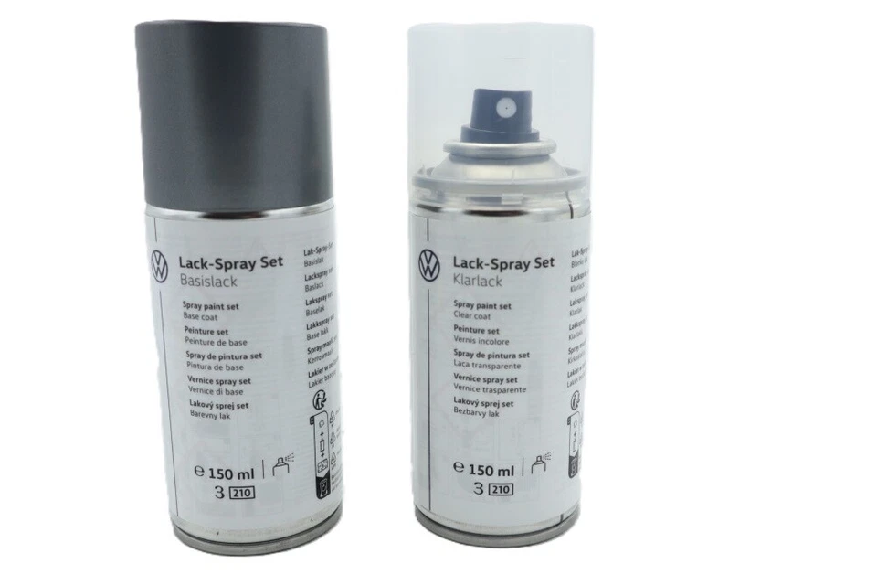 VOLKSWAGEN Juego de spray de pintura original Audi VW Seat Skoda LA7T gris unido LLS0M6A7T