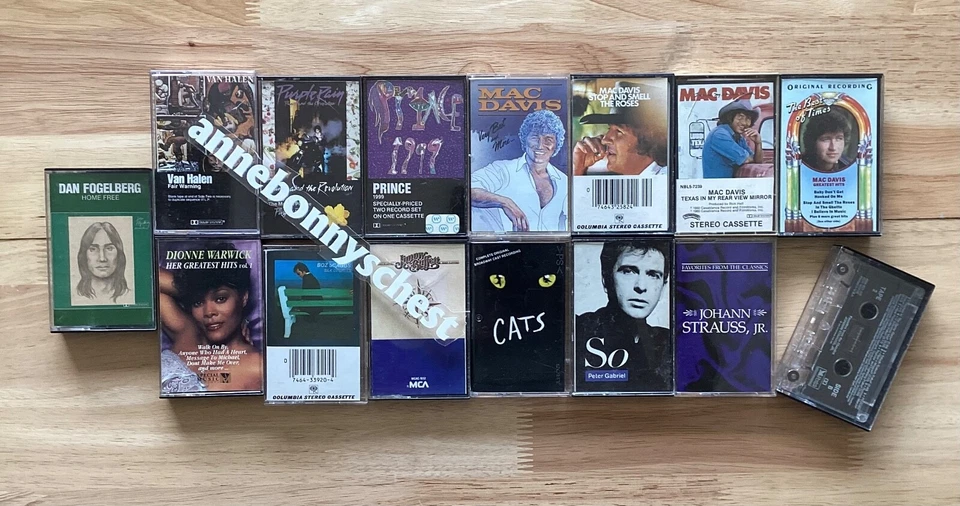 Cassette Tape Album lot of 15 used-Various artists-Tested Foto 2 de 4