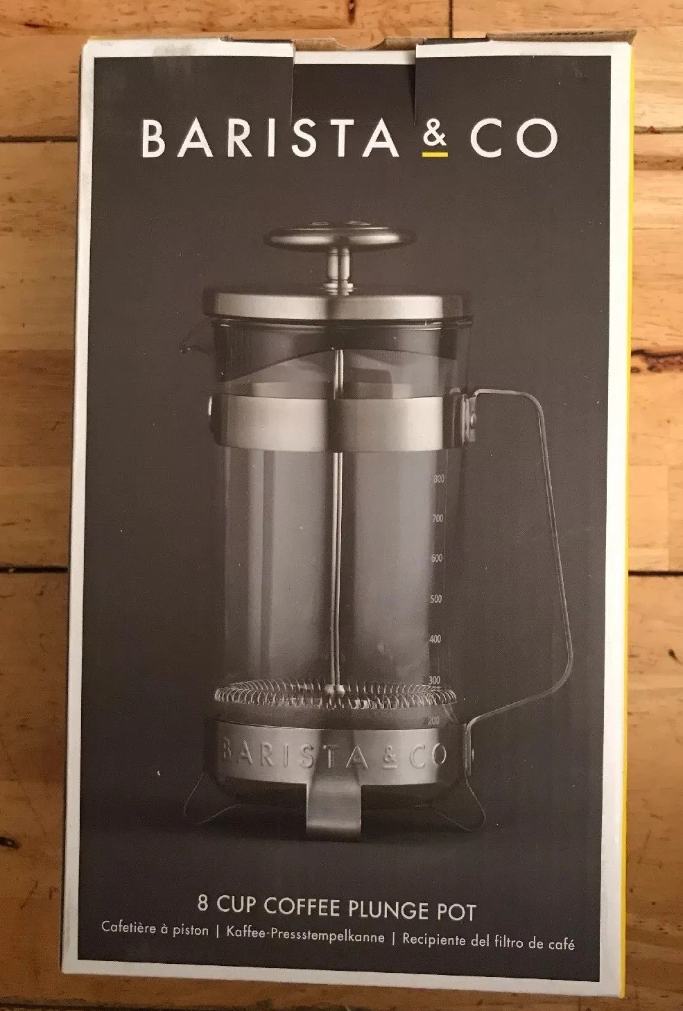 Barista & Co Electric Steel 8 Cup Coffee Plunge Pot /Cafetiere (BNIB)