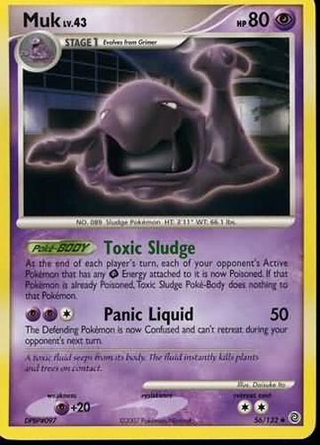 Pokemon Card - Secret Wonders 56/132 - MUK Lv.43 (uncommon) - NM