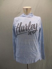 Hurley Size 12-13 YRS Girls Blue Running Knitted Lightweight Athletic Hoodie 311