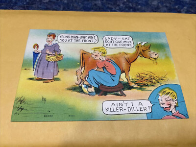 Ain t I A Killer Diller Vintage Postcard