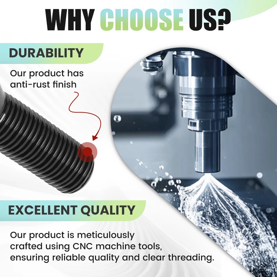 20 piezas pernos de tuercas negras 12x1,25 para Jeep Cherokee Compass Dodge Dart Chrysler Foto 4 de 4