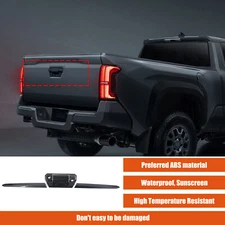 ABS Carbon Car Tail Gate Handle Trim Decorative Cover For Toyota Tacoma 2024-25