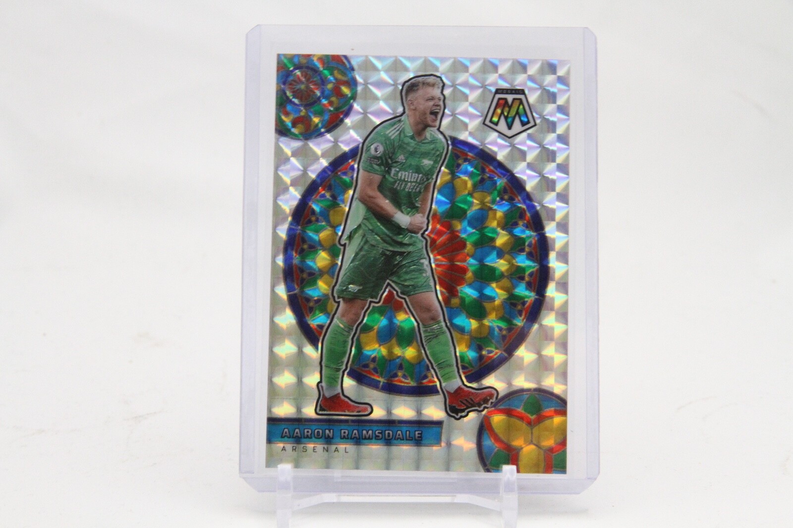 2021-22 Panini Mosaic EPL Aaron Ramsdale Arsenal Stained Glass SSP Case Hit!