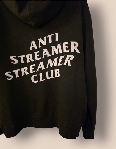 Independant Trading Company Men's Black Anti Streamer Club Hoodie UK XL - 第 3/8 張圖片