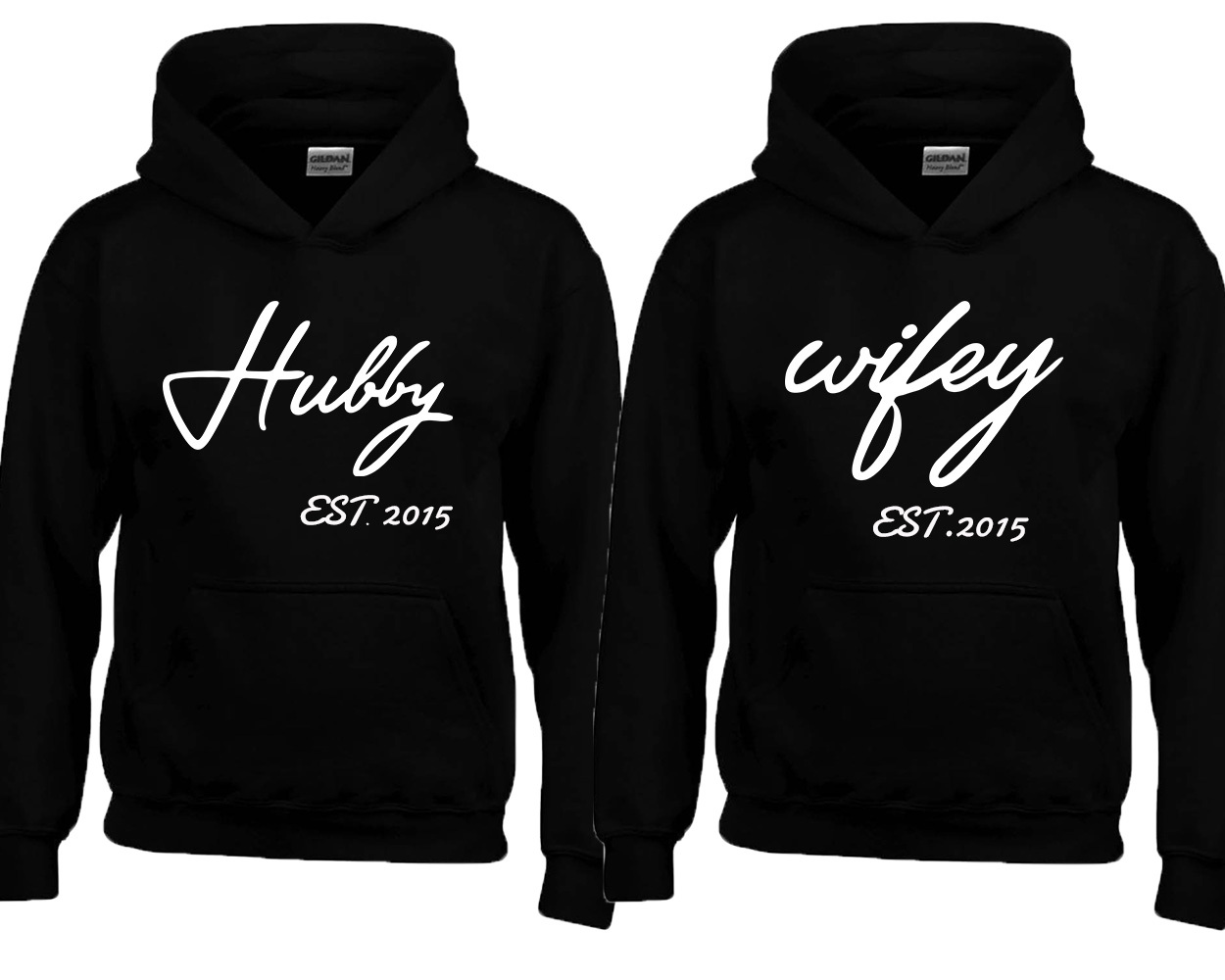Custom Made Couple Hubby Wifey Est 
