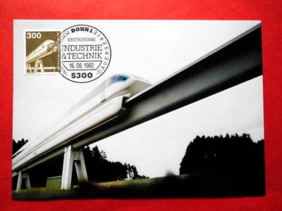 Ak. Ansichtskarten Postkarten Maximumkarten BRD 1982 Magnetbahn Mi. Nr. 1138 o