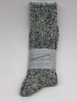New Anonymous Ism Homespun Art Yarn Crew Socks One Size 27-29cm UK Mens 8-11