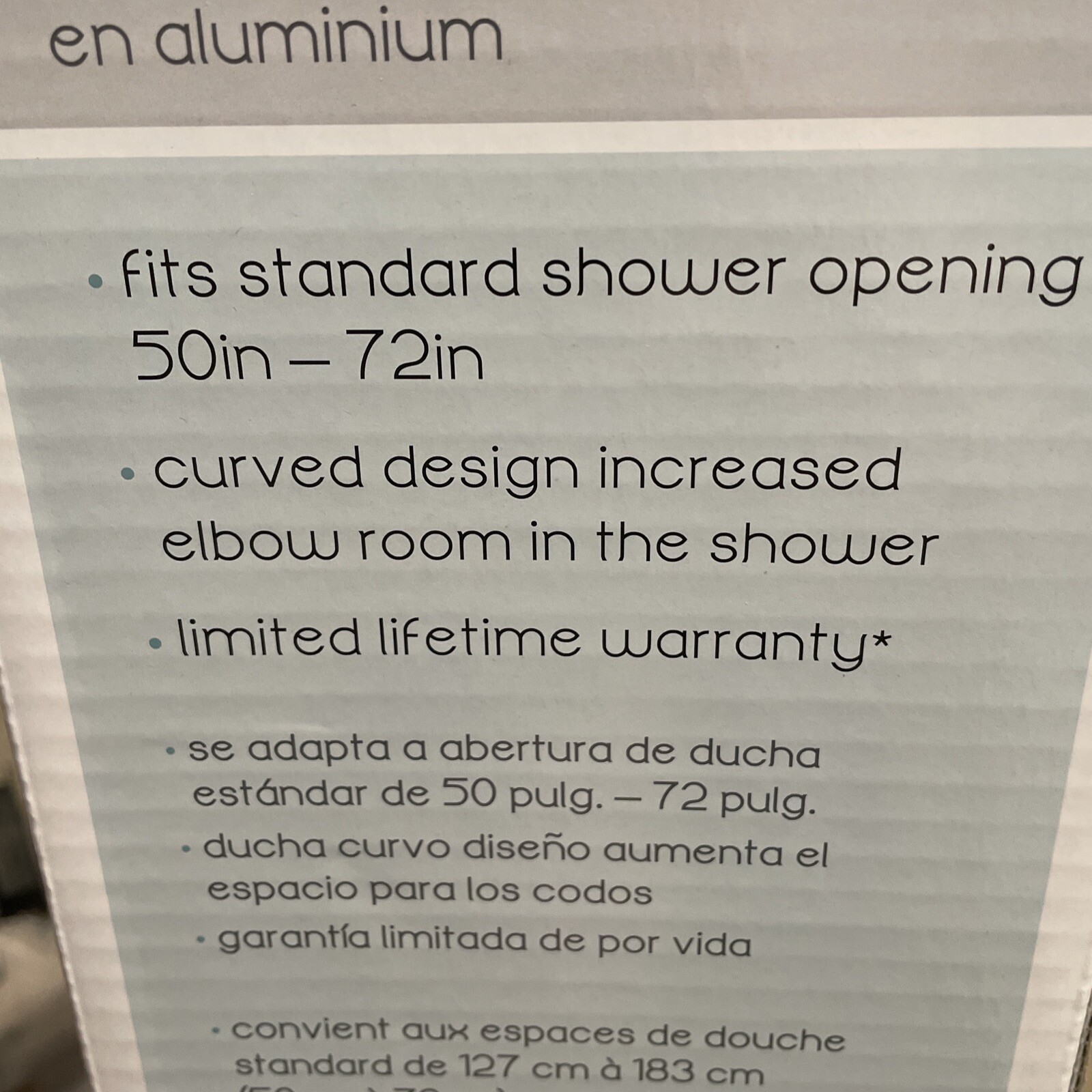 Zenna Home NeverRust Tension Mount Curved Shower Rod 50-72 In Brushed Nickel